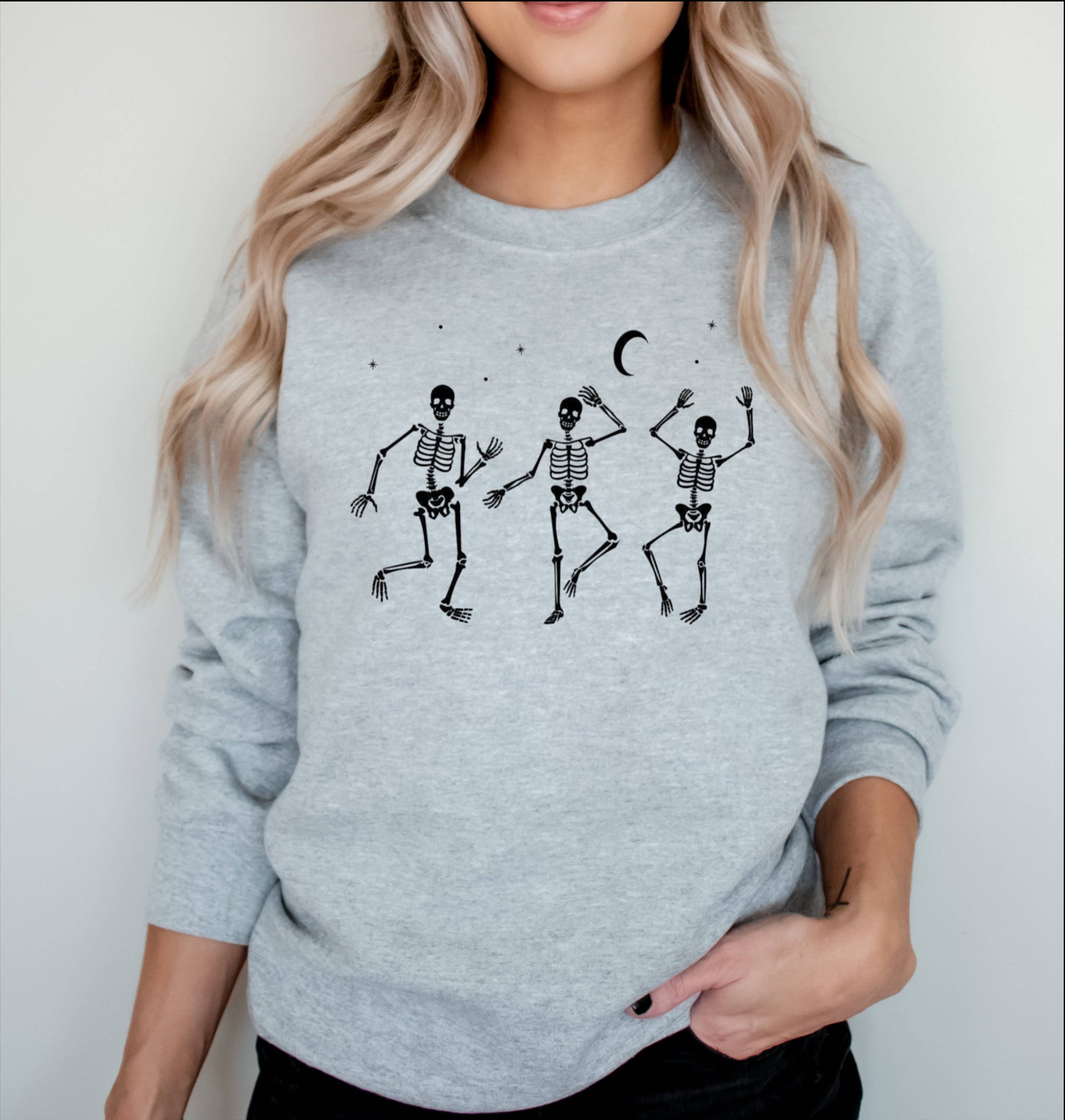 Dancing Skeletons Halloween Crewneck Sweatshirt