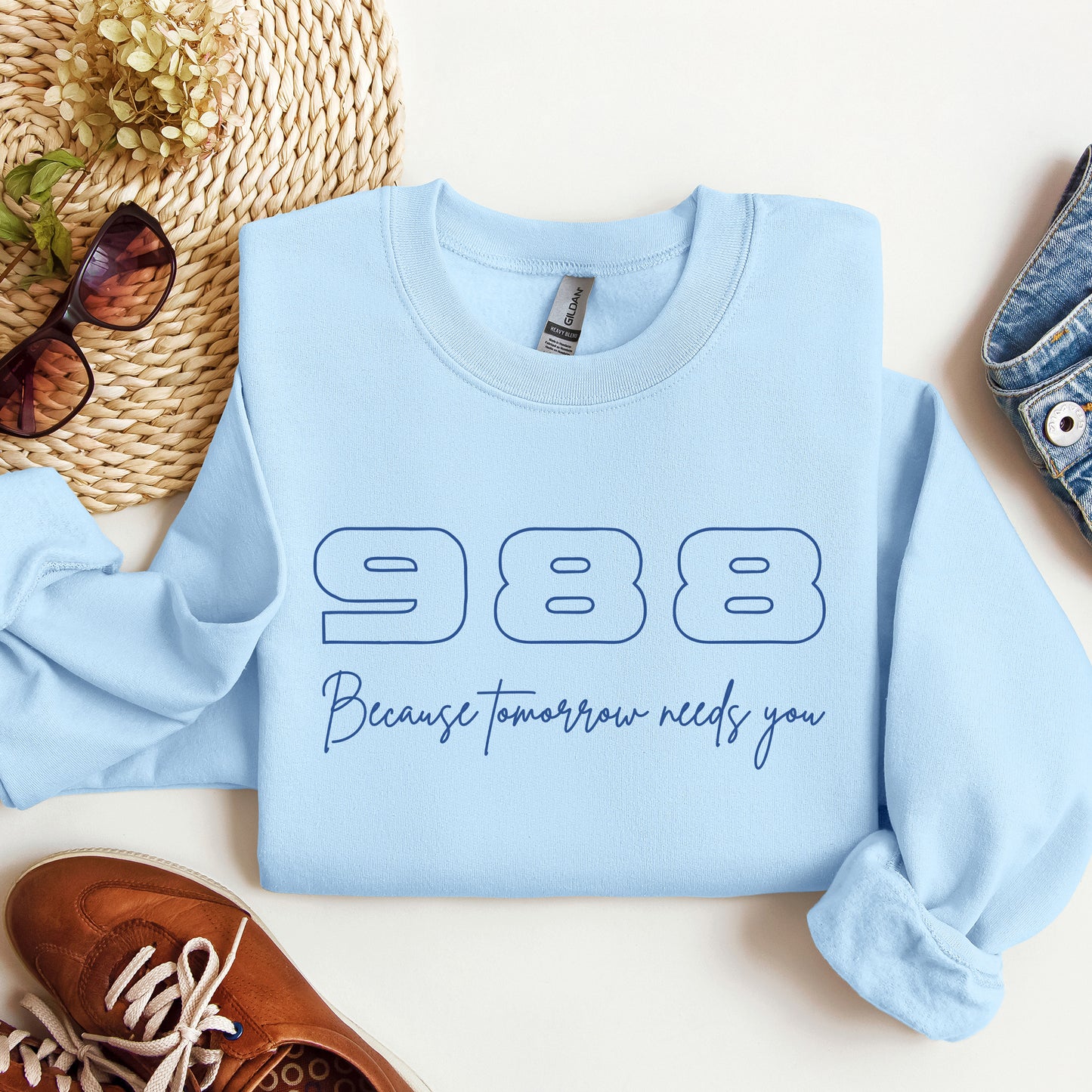 988 Mental Health Crewneck Sweatshirt