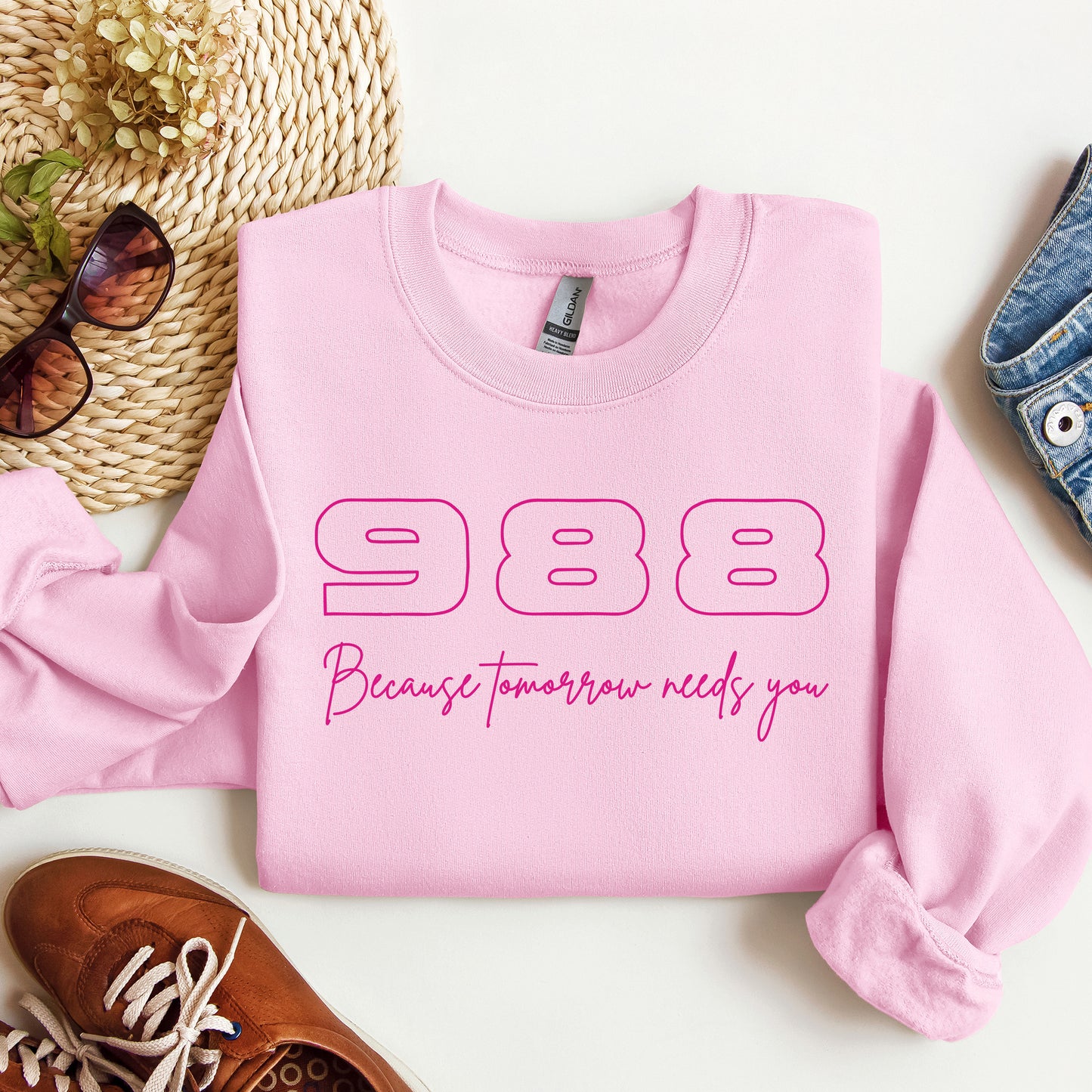 988 Mental Health Crewneck Sweatshirt
