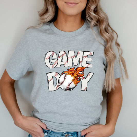 Game Day Baseball Shirt, Baseball TShirt, Baseball School Spirit Shirt, Baseball Coach, Baseball Mom Graphic Tee, Baseball Fan Gift for Her