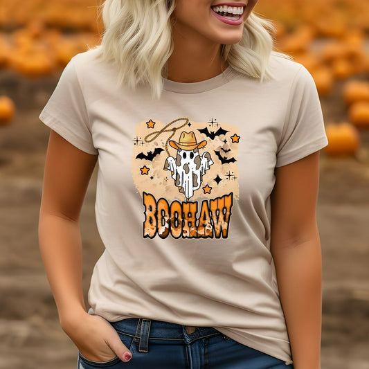 Halloween Retro Boohaw Ghost Shirt, Halloween TShirt, Ghost Graphic Tee, Fall Shirt, Vintage Halloween Tee, Autumn Apparel, Halloween Party