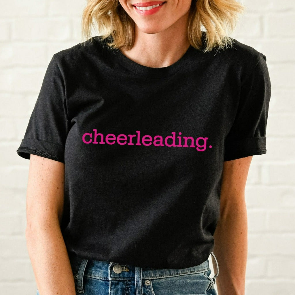 Cheerleading Shirt, Cheer Mom TShirt, Minimalist Cheerleading Graphic Tee, Cheerleading Team Shirts, Gift for Cheerleader, Cheer Coach Gift