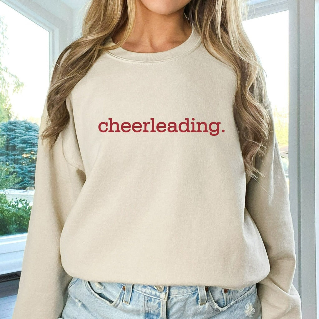 Cheerleading Sweatshirt, Cheerleader Crewneck, Cheer Mom Shirt, Cheer Fan, Cheer Season Tee, Cheer Mom Gift, Cheer Coach Gift, Cheer Team