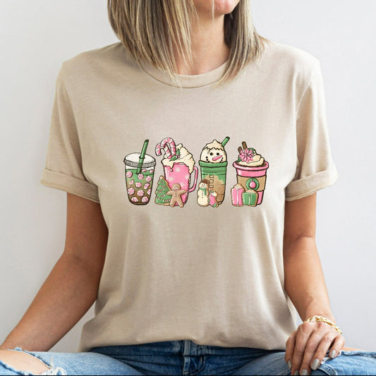 Christmas Coffee Shirt, Christmas TShirt, Christmas Shirt, Coffee Lover Gift, Worker Winter Christmas Snowman Latte Coffee Lover