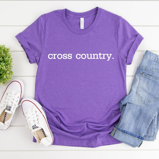 Cross Country Running Shirt, Running TShirt, Cross Country Team Graphic Tee, Cross Country Coach Gift, Runner's Gift