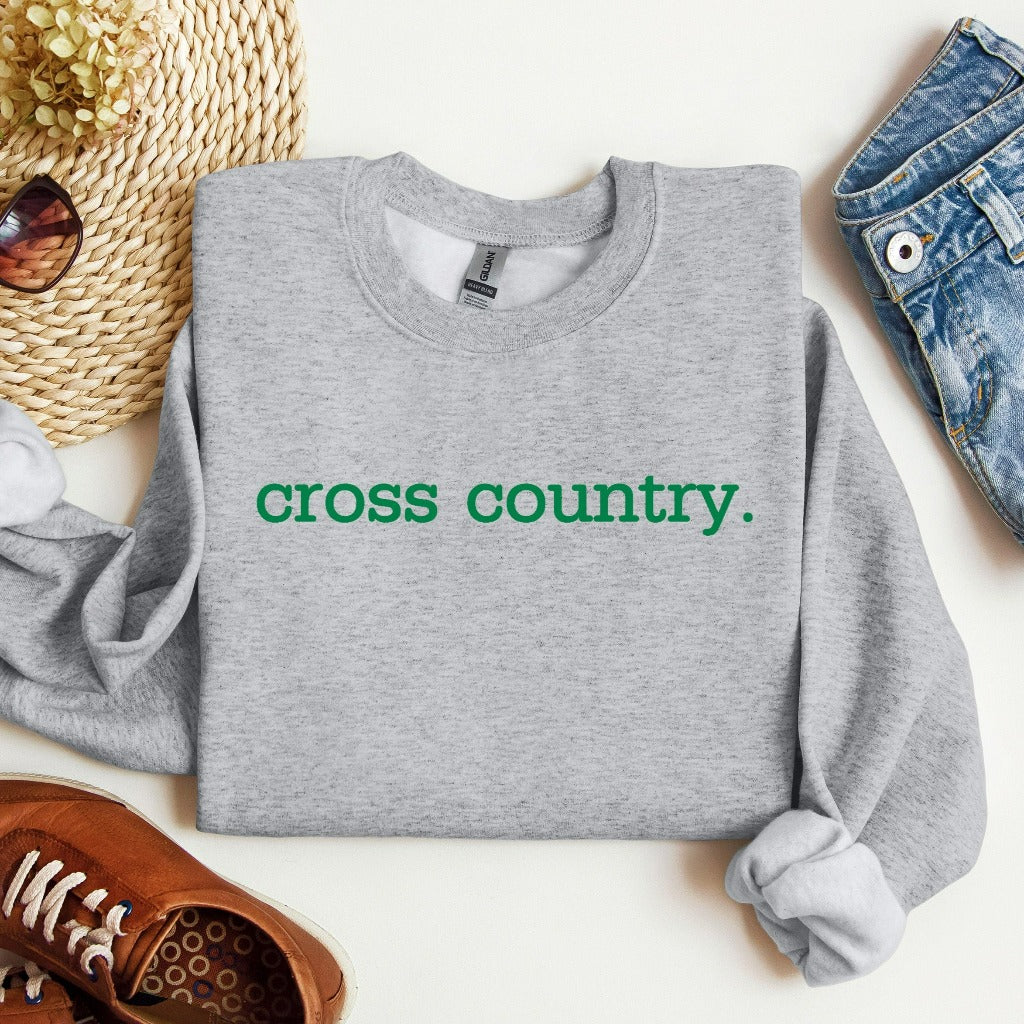 Cross Country Sweatshirt, Cross Country Crewneck, Cross Country Mom Shirt, Cross Country Fan, Cross Country Coach Gift, Matching Team