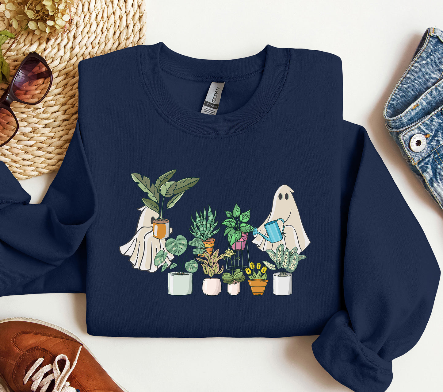 Ghost Plant Lady Crewneck Sweatshirt