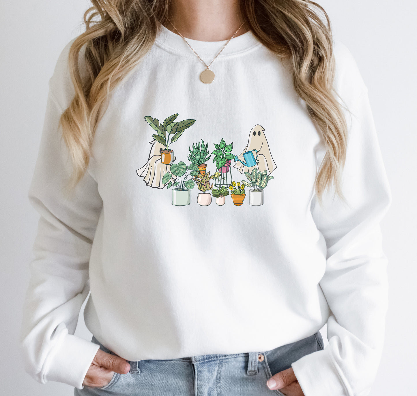 Ghost Plant Lady Crewneck Sweatshirt