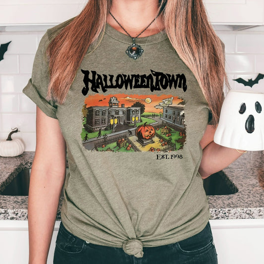 Halloweentown Est 1998 Shirt, Halloweentown University TShirt, Retro Halloweentown Graphic Tee, Fall Shirt, Vintage Halloween Tee