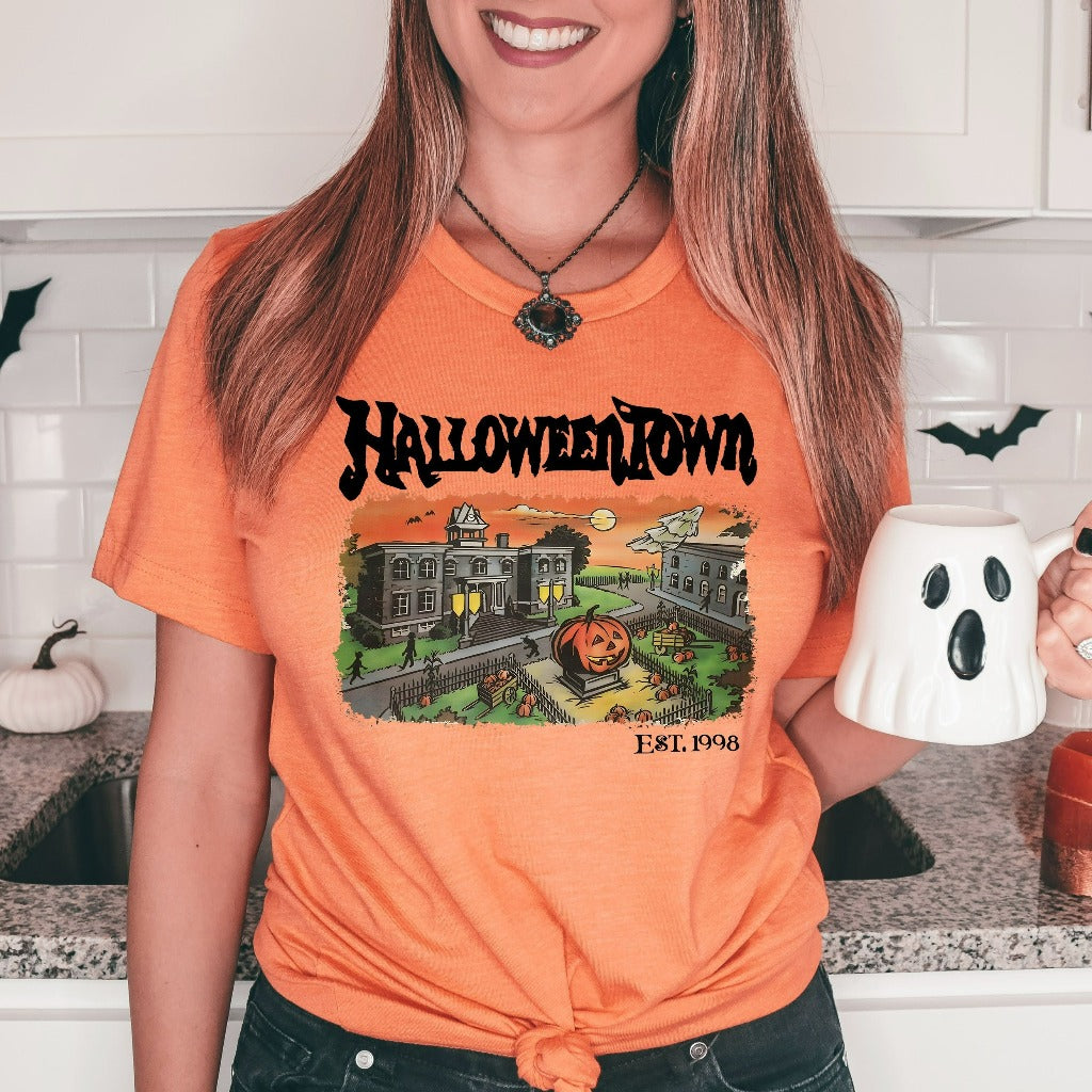 Halloweentown Est 1998 Shirt, Halloweentown University TShirt, Retro Halloweentown Graphic Tee, Fall Shirt, Vintage Halloween Tee