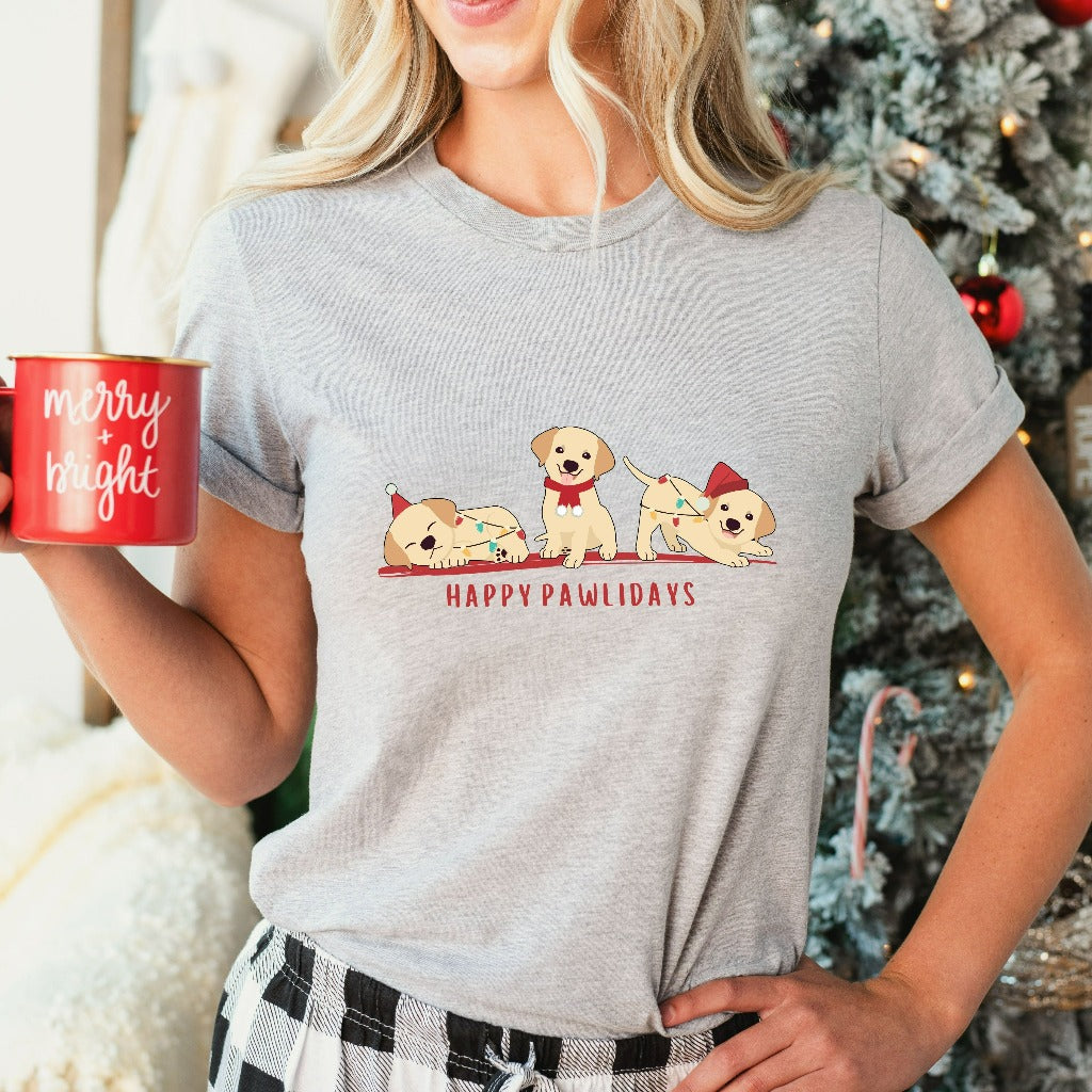 Christmas Dog Shirt, Dog Owner Christmas Gift, Dog Christmas TShirt, Christmas Puppy Graphic Tee, Holiday Party, Christmas Shirt, Dog Gift
