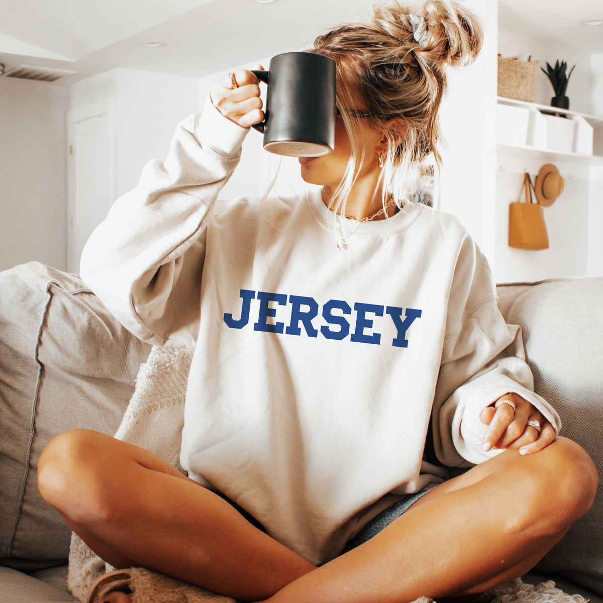Jersey Crewneck Sweatshirt