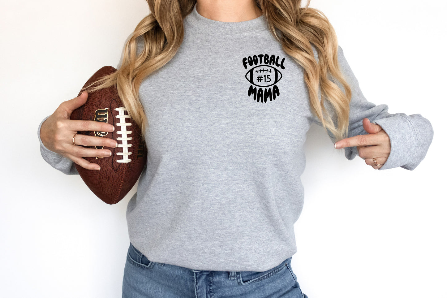 Football Mama Sweatshirt, Somebody's Loud Mouth Football Mama Crewneck, Funny Football Mom Sweater