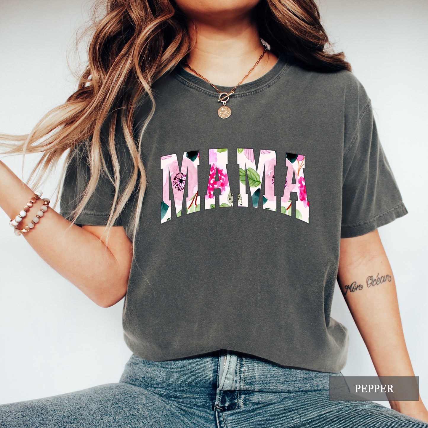 Coquette Aesthetic Floral Mama Comfort Colors® Shirt