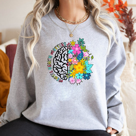Mental Health Matters Sweatshirt, Mental Health Awareness Crewneck, Anxiety Hoodie, Mental Health Shirt, Therapist Counselor Gift