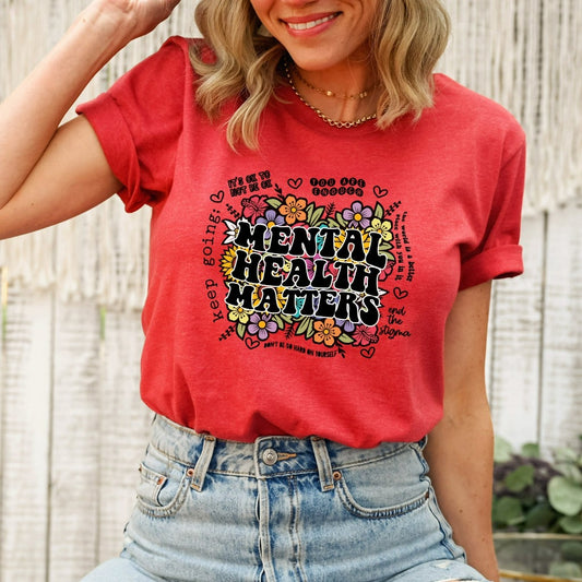 Mental Health Matters Shirt, Mental Health TShirt, Inspirational Shirts Women, Mental Health Awareness, Women Mental Health, Anxiety Shirt