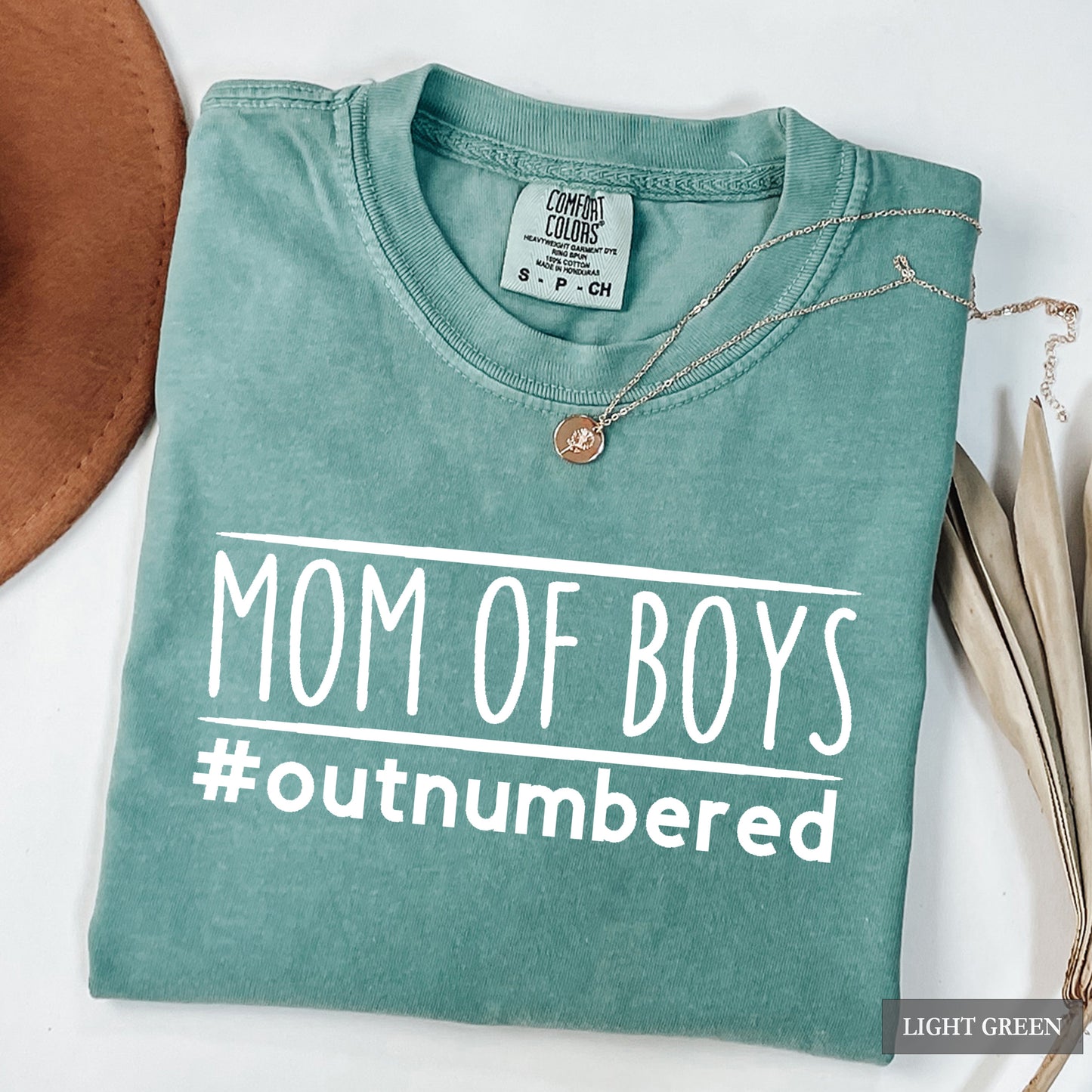 Mom of Boys Outnumbered Comfort Colors® Shirt