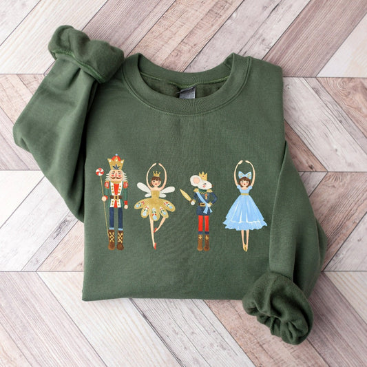 Nutcracker Sweatshirt, Christmas Crewneck Sweatshirt, Sugar Plum Fairy Shirt, Christmas Sweater, Christmas Shirt, Xmas Shirt, Christmas Gift