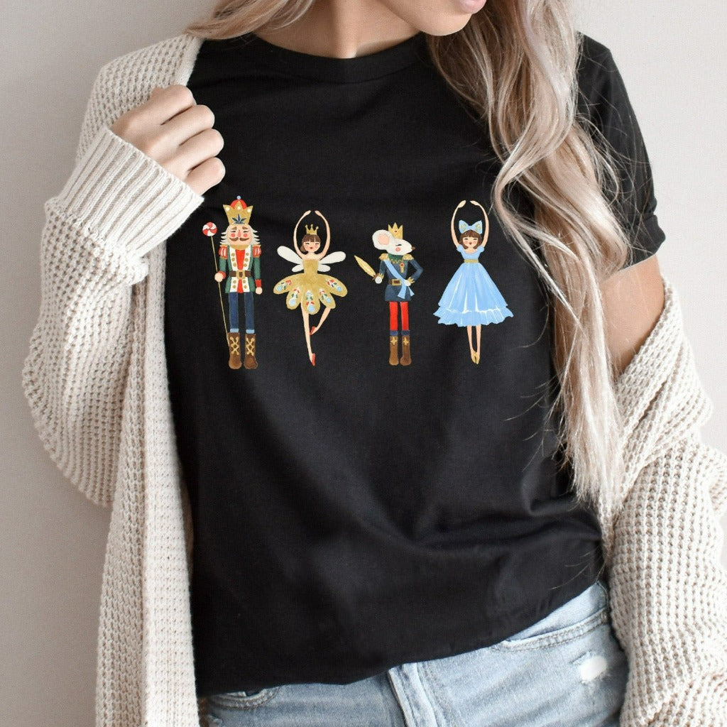 Nutcracker Shirt, Christmas TShirt, Sugar Plum Fairy Shirt, Christmas Graphic Tee, Christmas Shirt, Xmas Shirt, Christmas Gift for Her