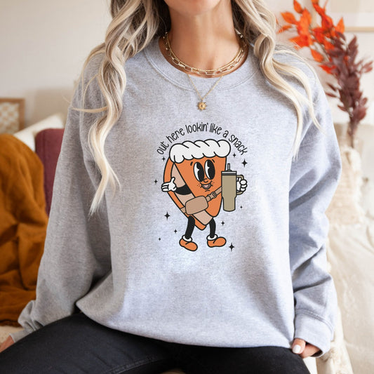 Boojee Out Here Lookin Like A Snack Sweatshirt, Pumpkin Pie Crewneck, Thanksgiving Sweater, Holiday Outfit, Funny Christmas Shirt, Pie Gift