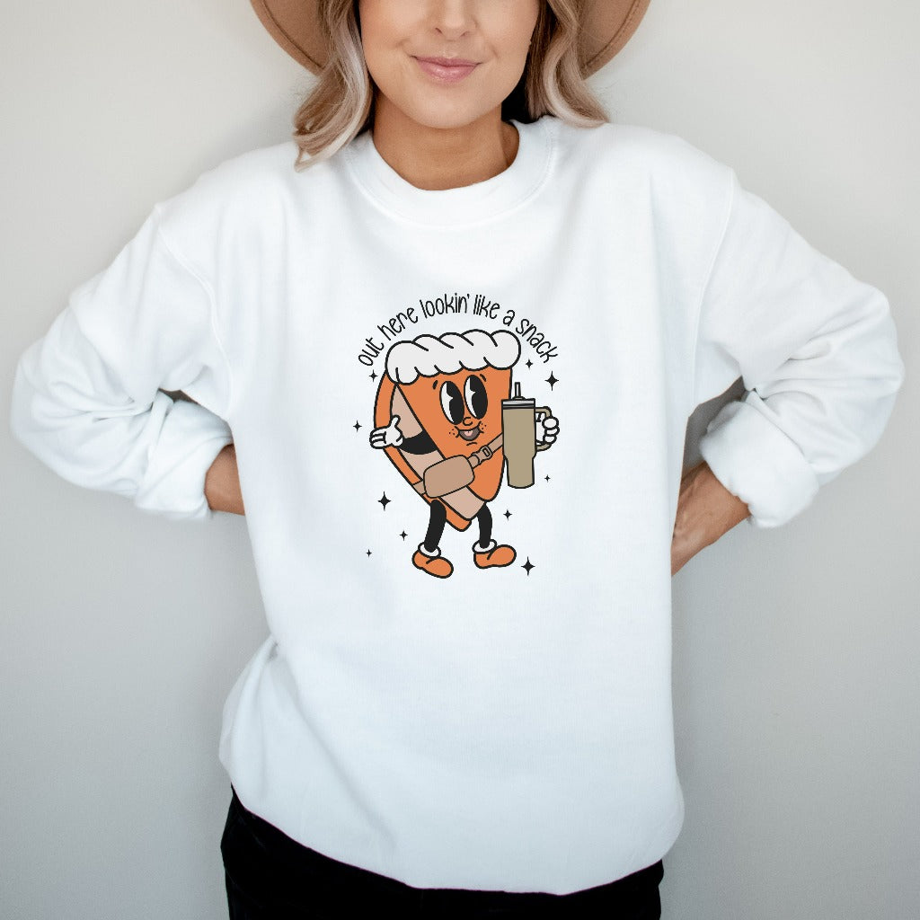 Boojee Out Here Lookin Like A Snack Sweatshirt, Pumpkin Pie Crewneck, Thanksgiving Sweater, Holiday Outfit, Funny Christmas Shirt, Pie Gift