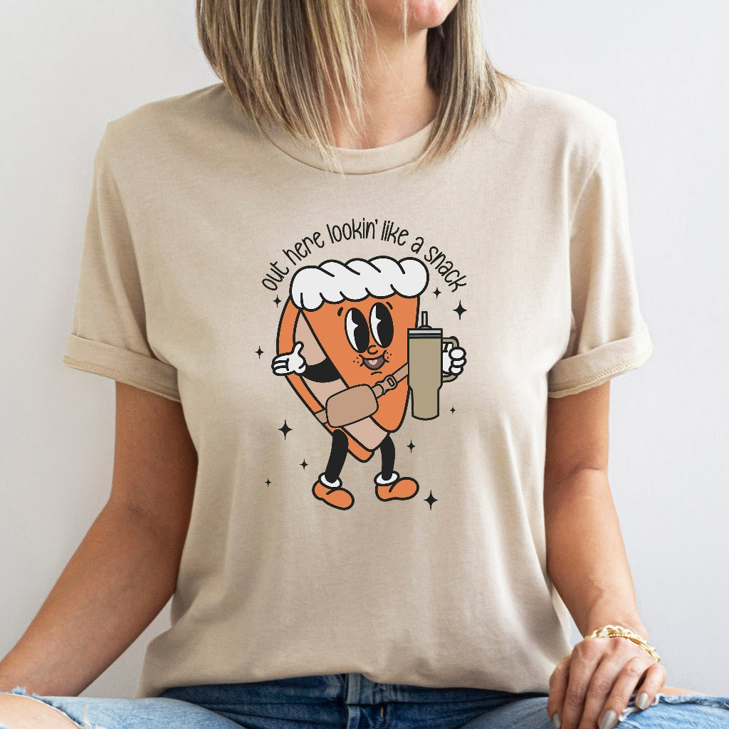 Boojee Out Here Lookin Like A Snack Shirt, Pumpkin Pie Shirt, Thanksgiving Crewneck, Holiday Sweater, Funny Christmas Shirt, Xmas Tee, Gift