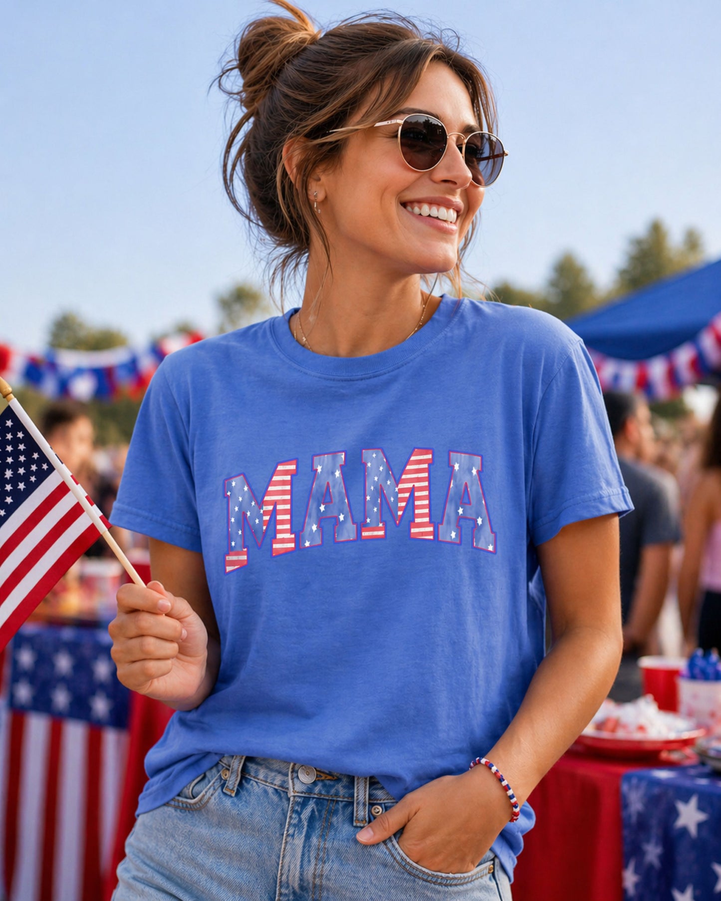 American Mama Patriotic Comfort Colors® Shirt