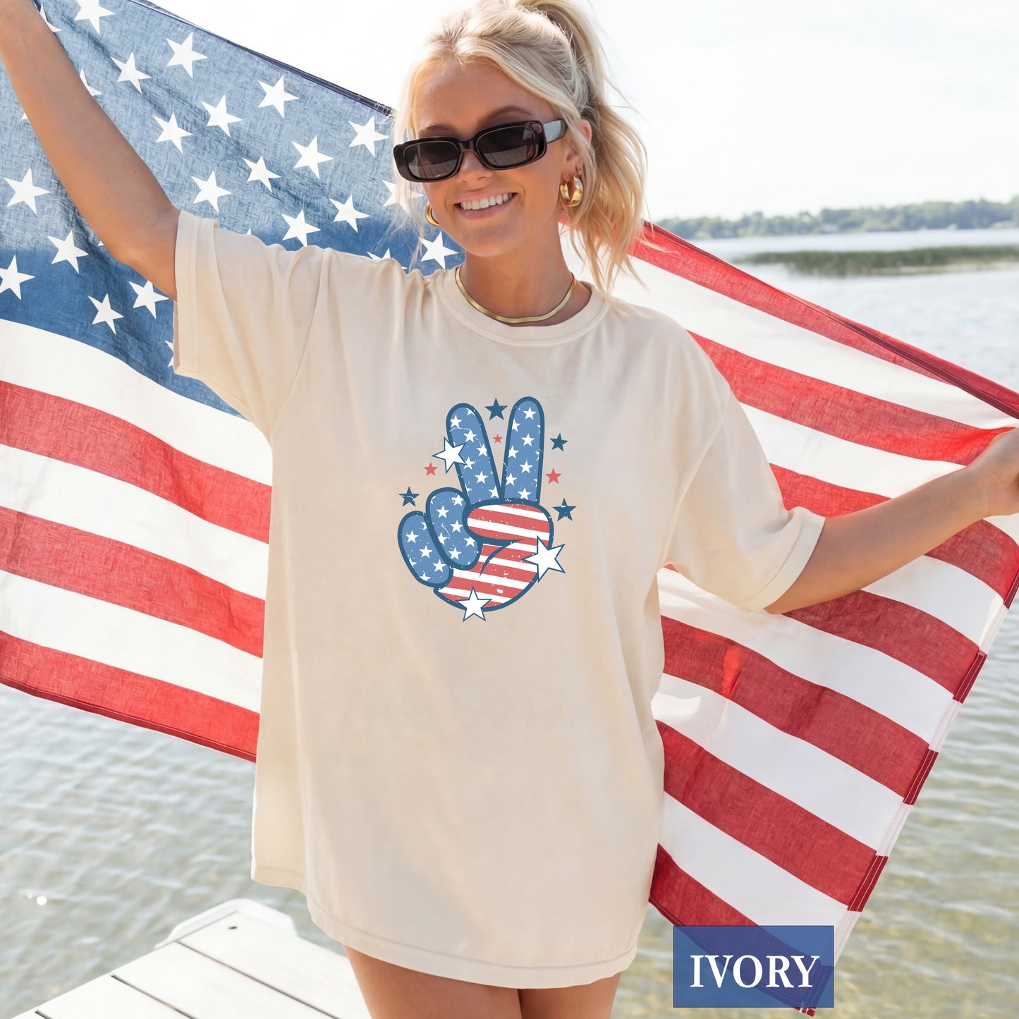 Patriotic Peace Sign Comfort Colors® Shirt