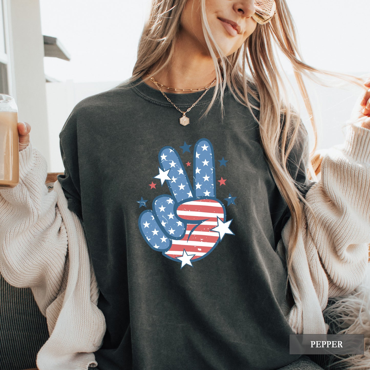 Patriotic Peace Sign Comfort Colors® Shirt