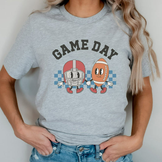 Retro Football Gameday Shirt, Football Game TShirt, Football Mom Graphic Tee, Football Fan Shirts, Family Football Tees, Football Mom Gift