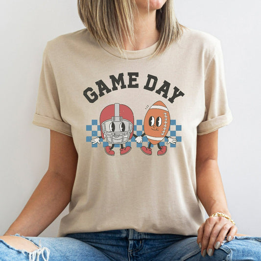 Retro Football Gameday Shirt, Football Game TShirt, Football Mom Graphic Tee, Football Fan Shirts, Family Football Tees, Football Mom Gift