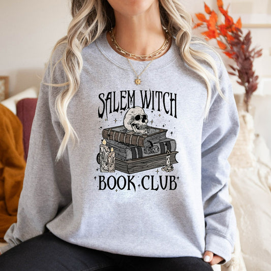 Salem Witch Book Club Sweatshirt, Bookish Halloween Crewneck, Spooky Book Lover Sweater, Salem Witches Hoodie, Spooky Season,Thriller Reader