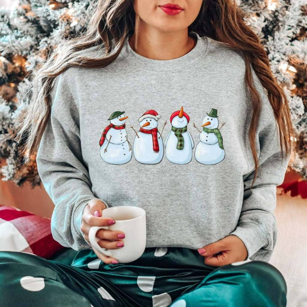 Christmas Snowman Sweatshirt, Christmas Sweatshirt, Christmas Shirt, Christmas Lover Gift, Holiday Party Sweater