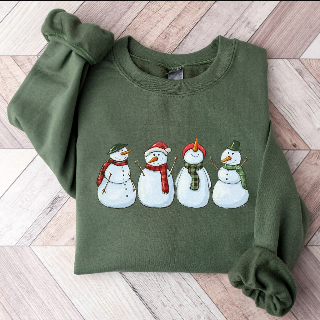 Christmas Snowman Sweatshirt, Christmas Sweatshirt, Christmas Shirt, Christmas Lover Gift, Holiday Party Sweater