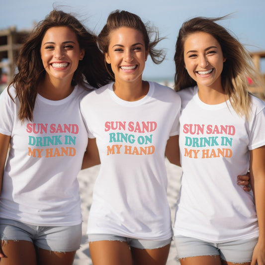 Beach Bachelorette Party Shirts, Bride TShirt, Bachelorette Gifts, Bridesmaid Graphic Tee, Bridal Party Shirt, Bridal Shower, Wedding Gifts