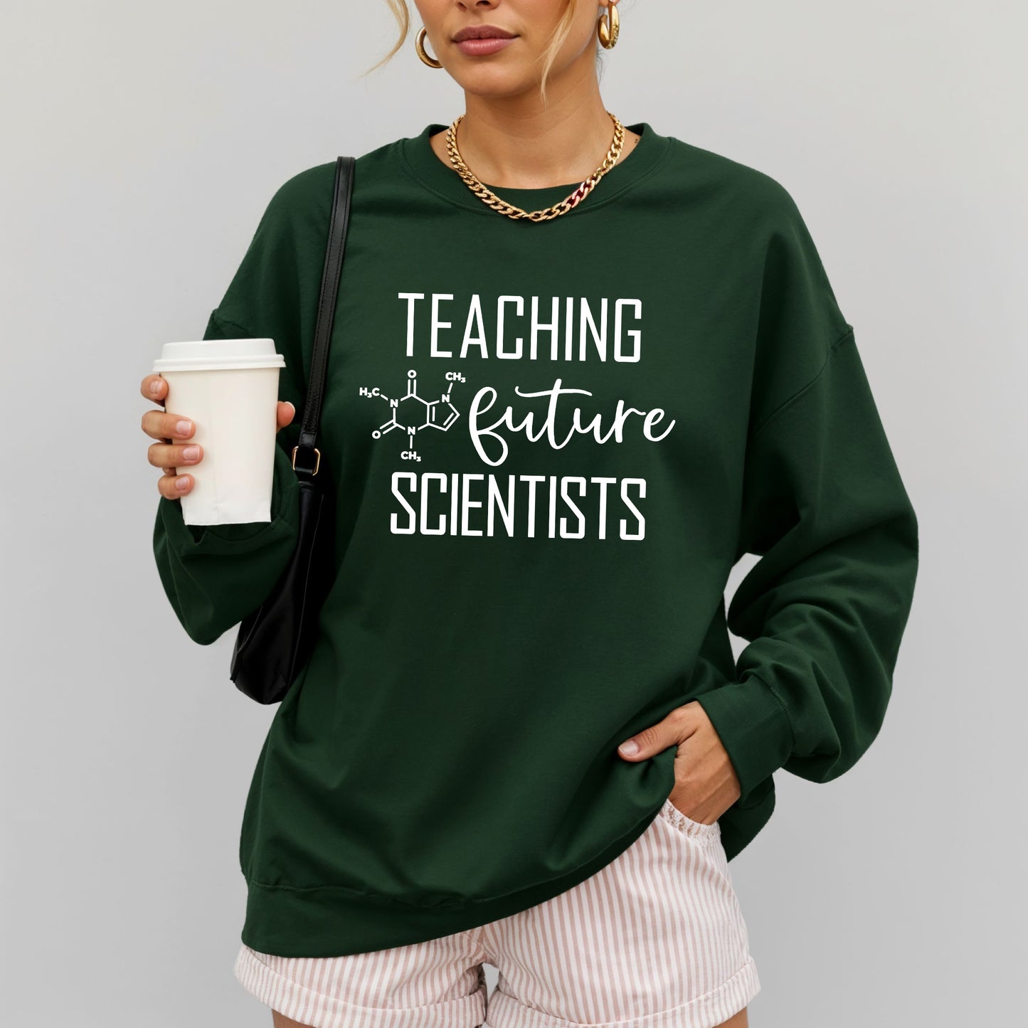 Teaching Future Scientists Crewneck Sweatshirt