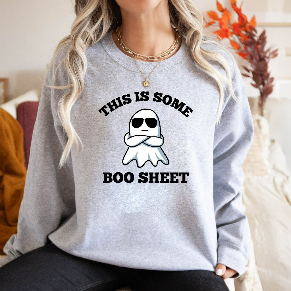 This Is Some Boo Sheet Sweatshirt, Halloween Crewneck, Retro Halloween Hoodie, Ghost Shirt, Boo Sheet Shirt, Funny Halloween Ghost Shirt