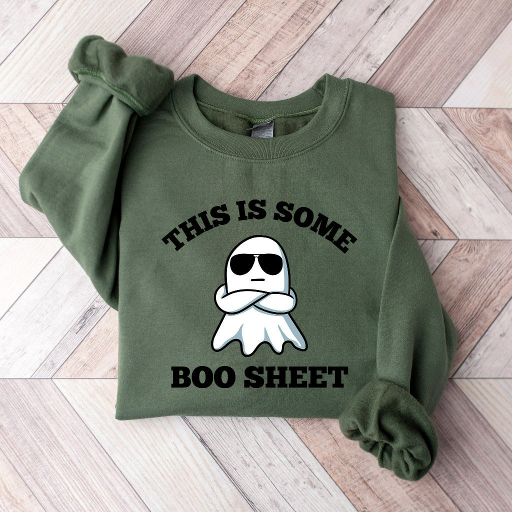 This Is Some Boo Sheet Sweatshirt, Halloween Crewneck, Retro Halloween Hoodie, Ghost Shirt, Boo Sheet Shirt, Funny Halloween Ghost Shirt