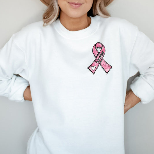 Breast Cancer Warrior Sweatshirt, In October We Wear Pink Crewneck, Hope Pink Ribbon Sweater, Breast Cancer Gifts, Breast Cancer Walk