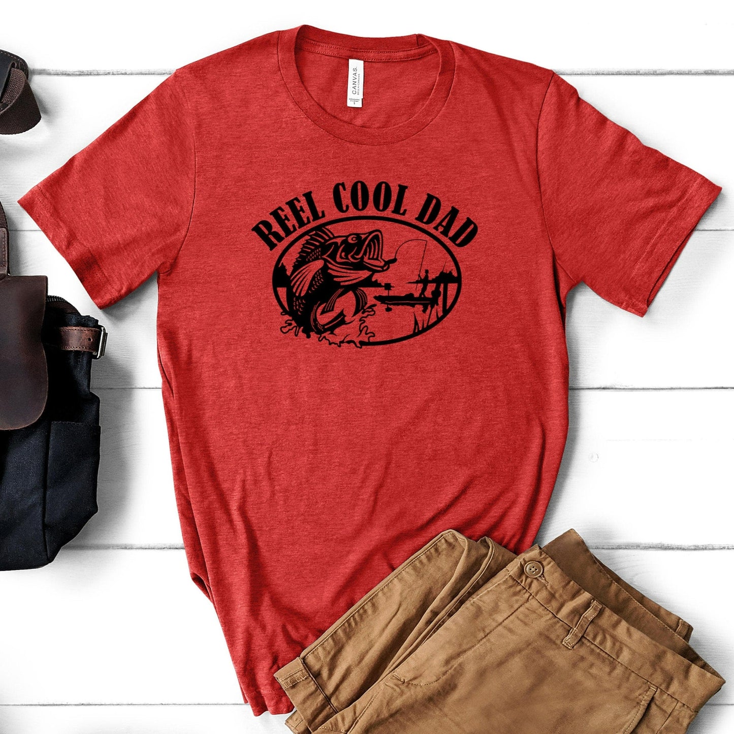 Reel Cool Dad Shirt, Dad Fishing TShirt, Dad Fishing Birthday Gifts, Dad Fish Tshirts, Dad Fisherman