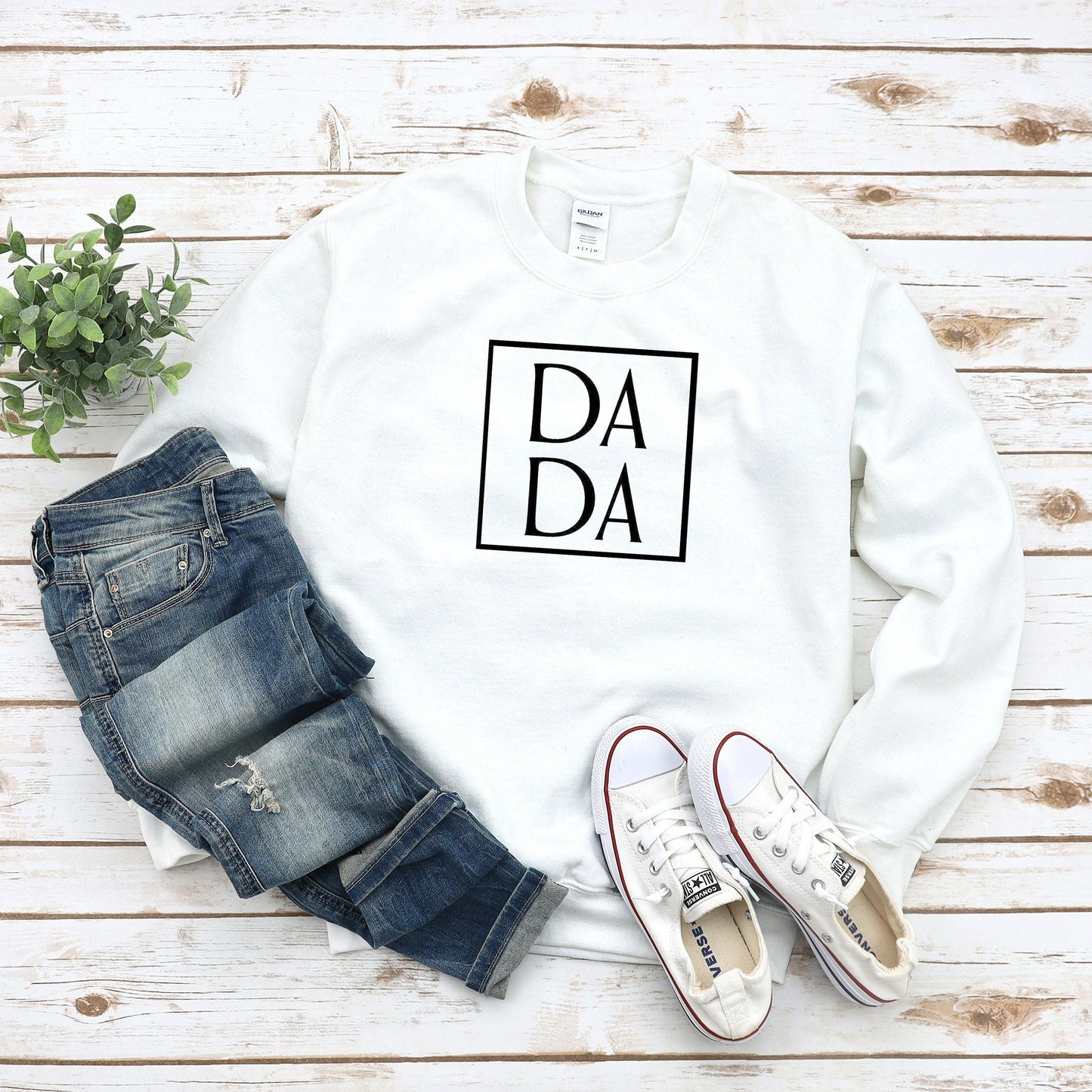 DADA Crewneck Sweatshirt, Dad Shirts, Fathers Day Gift, Gift for New Dad, Dad Hospital Shirt