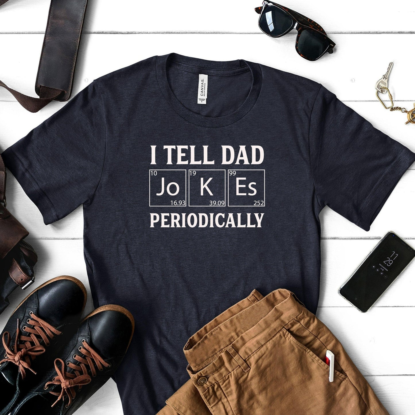 I Tell Dad Jokes Periodically Shirt, Funny Father's Day Gift, Gift for Husband, Dad Joke Tshirt