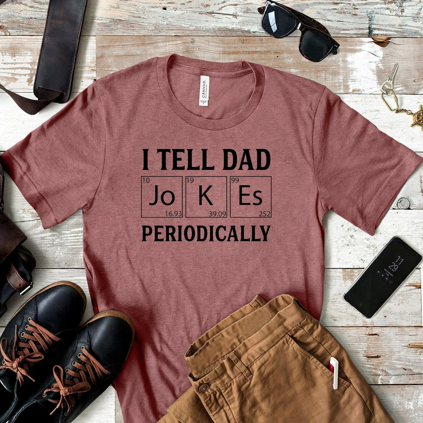 I Tell Dad Jokes Periodically Shirt, Funny Father's Day Gift, Gift for Husband, Dad Joke Tshirt