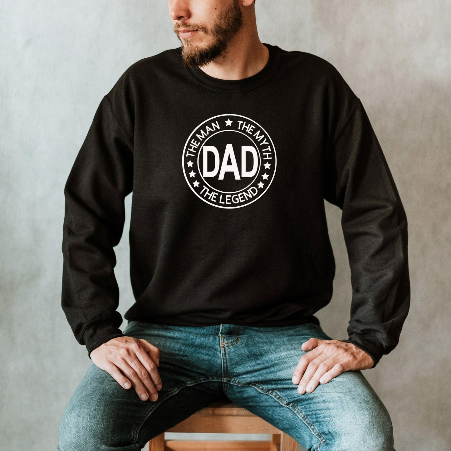 Dad The Man The Myth The Legend Sweatshirt, Fathers Day Gift, Gift for Husband, Best Dad Birthday Gift