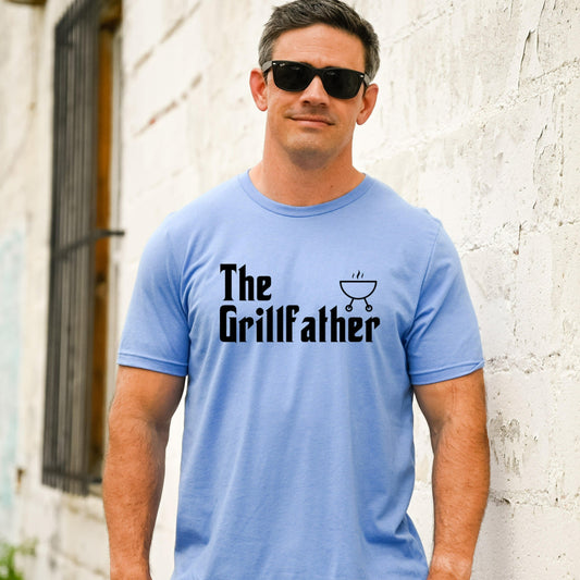 The Grillfather Shirt, Grill Father Graphic Tee, Fathers Day Gift, Grilling Gifts, BBQ Party Tee, Barbecue Shirt