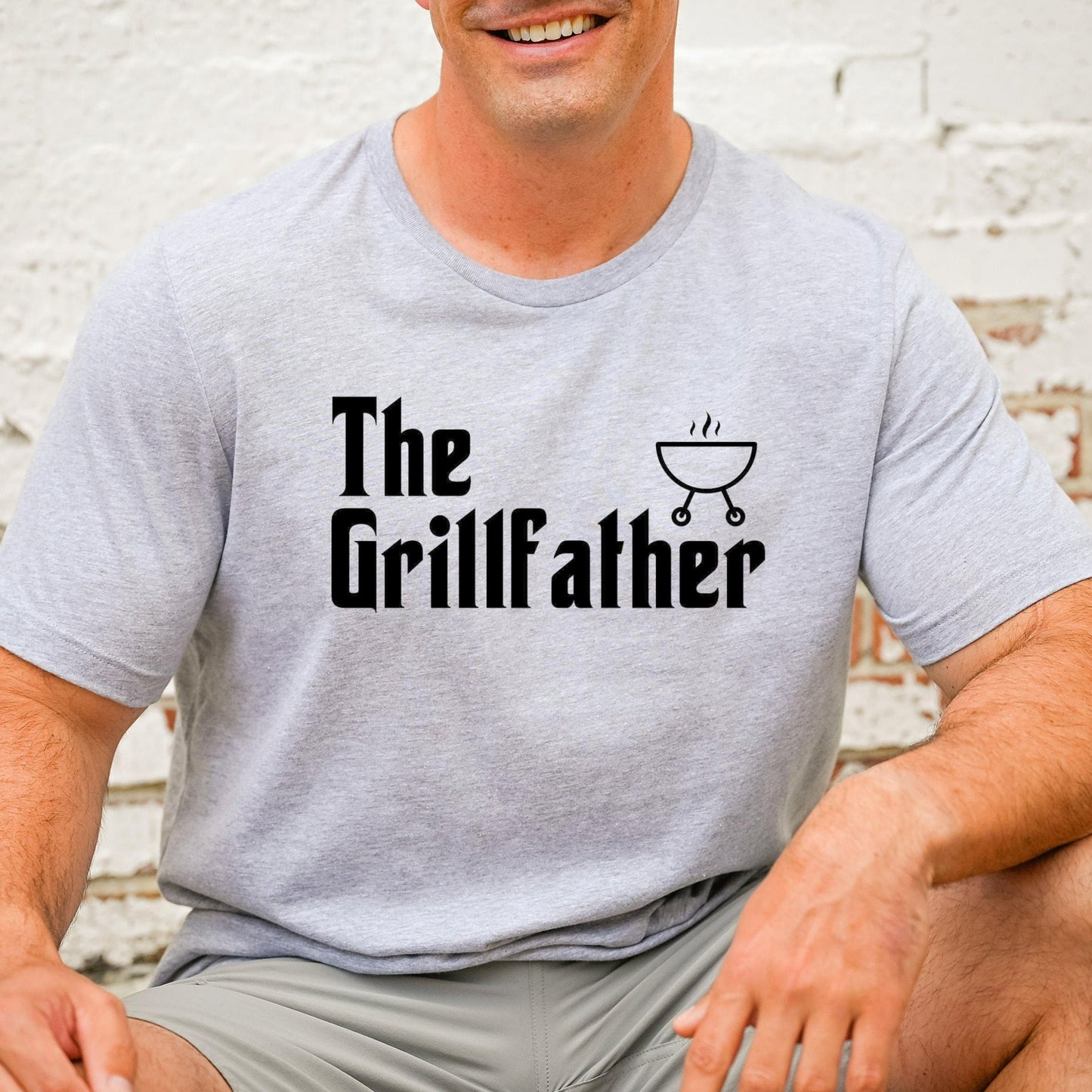 The Grillfather Shirt, Grill Father Graphic Tee, Fathers Day Gift, Grilling Gifts, BBQ Party Tee, Barbecue Shirt