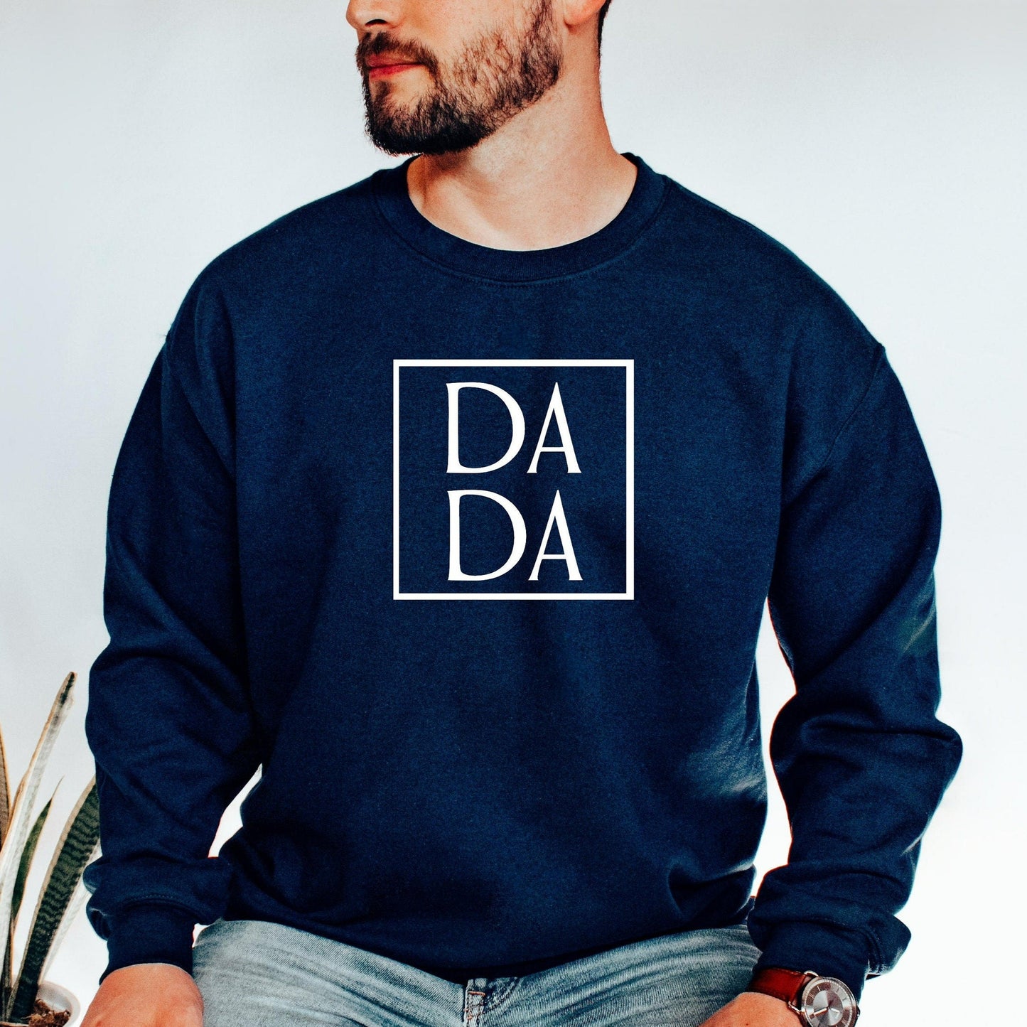 DADA Crewneck Sweatshirt, Dad Shirts, Fathers Day Gift, Gift for New Dad, Dad Hospital Shirt