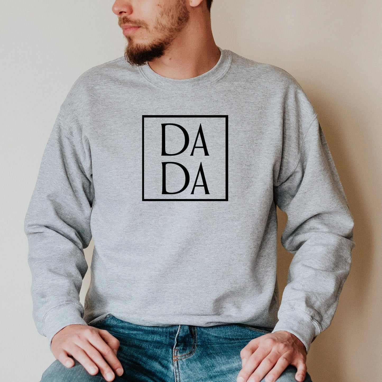 DADA Crewneck Sweatshirt, Dad Shirts, Fathers Day Gift, Gift for New Dad, Dad Hospital Shirt