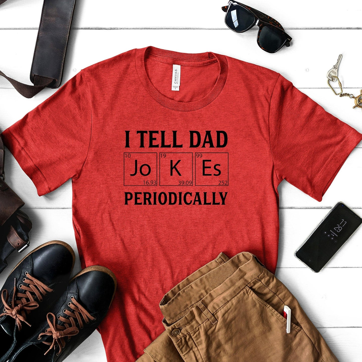 I Tell Dad Jokes Periodically Shirt, Funny Father's Day Gift, Gift for Husband, Dad Joke Tshirt