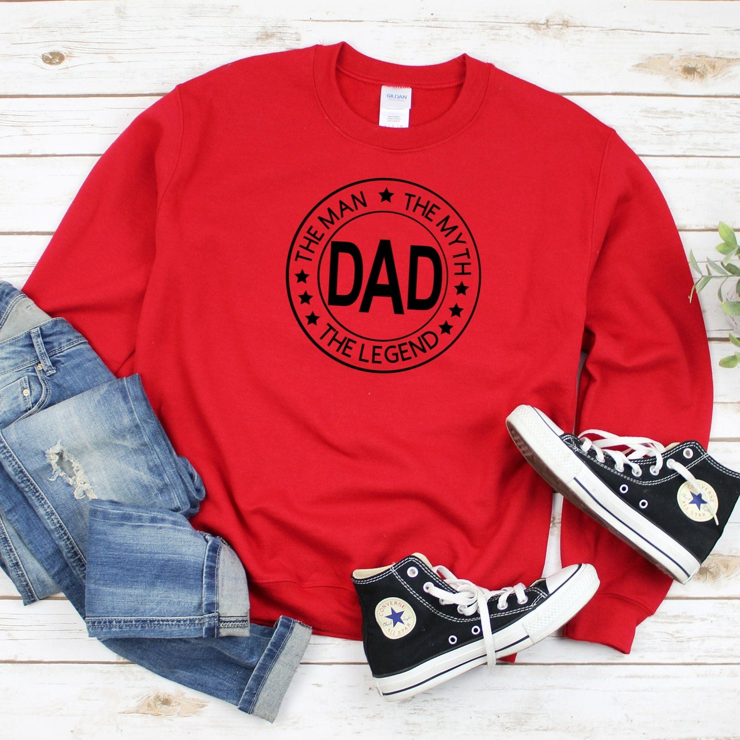 Dad The Man The Myth The Legend Sweatshirt, Fathers Day Gift, Gift for Husband, Best Dad Birthday Gift